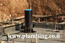 צינור ניקוז SN8 באתר בניה